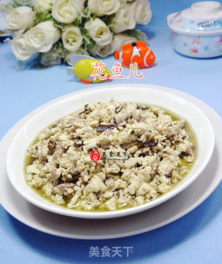 橄榄菜猪肉末炒豆腐的做法