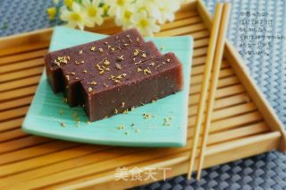 桂花红豆羊羹的做法