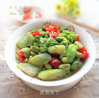 丝瓜毛豆---快手素炒也美味的做法