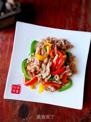 三彩煸肉的做法