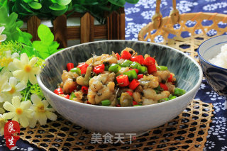 农家小菜—三椒牛蛙的做法