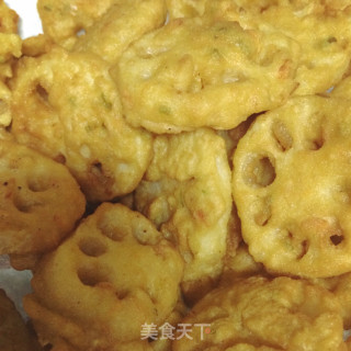 素炸藕片的做法