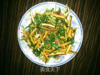 韭菜干丝的做法