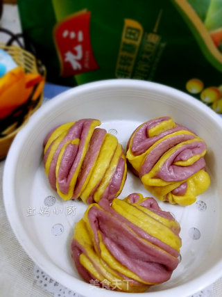 彩蔬花卷的做法