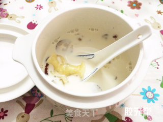花胶炖红枣牛奶的做法
