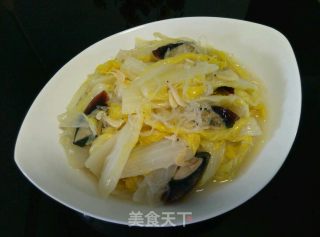 皮蛋虾皮粉丝娃娃菜的做法