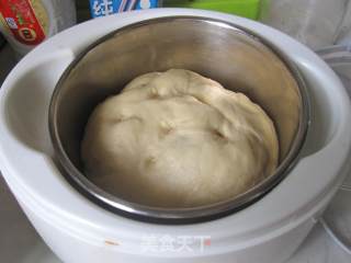 酒渍蔓越莓吐司的做法步骤：2