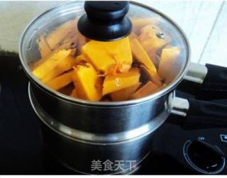 爱心南瓜饼的做法步骤：2