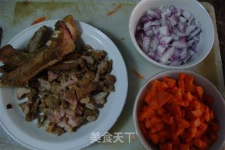 新疆羊肉抓饭的做法步骤：2