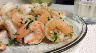 异国风情 —— 青柠香菜虾仁 （Cilantro Lime Shrimp）的做法