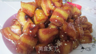 蜜汁馒头块的做法