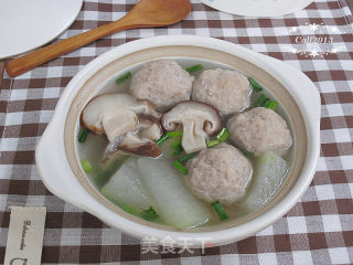 香菇冬瓜肉丸汤的做法
