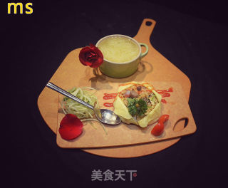 【曼思分享】 类似爱情的【港式蛋包饭】的做法