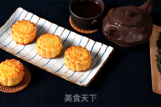 德普烤箱食谱—半岛奶黄月饼的做法