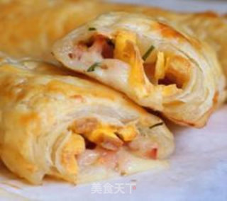 培根浓缩车打芝士酱酥卷的做法