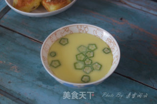 秋葵鸡蛋羹的做法