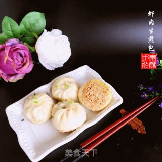 虾肉生煎包的做法