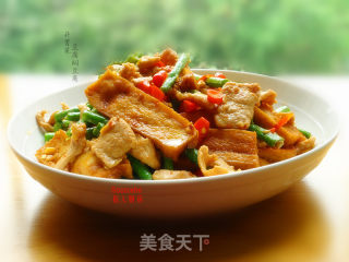 下饭开胃菜，豆腐焖豆角