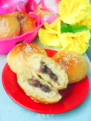 红豆餐包的做法