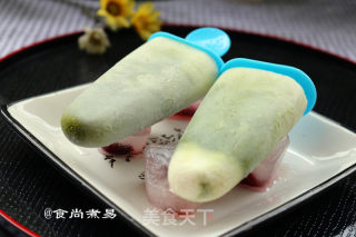 抹茶酸奶雪条的做法