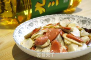 火腿炒杏鲍菇的做法