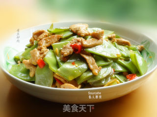眉豆炒肉的做法