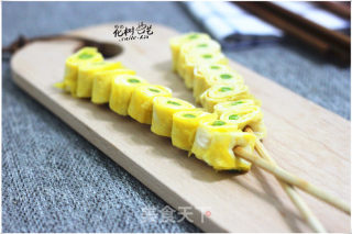 芦笋鸡蛋卷棒棒糖的做法