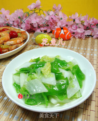 尖椒炒白菜的做法