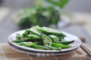 清炒秋葵的做法