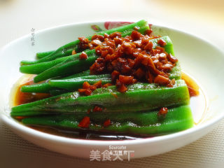 白灼秋葵的做法