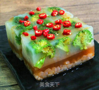 双色唯美皮冻的做法