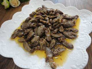烧烤料炒鸡心的做法