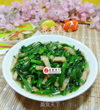 五花肉炒韭菜的做法