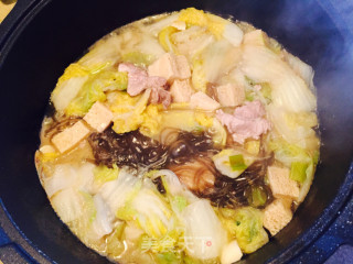秋.收 白菜嫩肉粉条煲之东北人家的做法