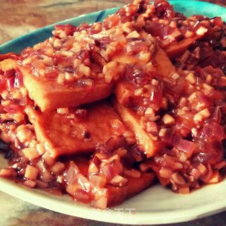 浇汁豆腐的做法