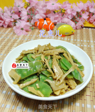 水笋炒扁豆的做法