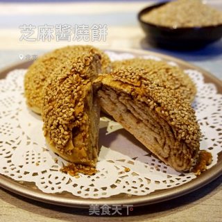 酥脆掉渣的芝麻酱烧饼的做法