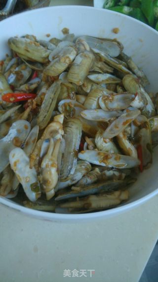 辣炒蛏子的做法