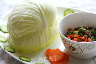 生菜包肉的做法