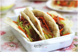 柔软烫面卷饼的做法