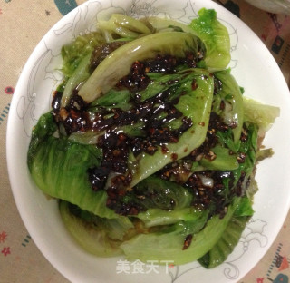 金蒜浇生菜的做法