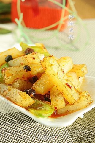 豆豉炒豌豆粉的做法