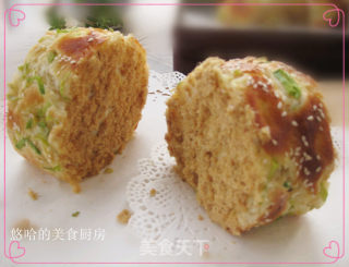 肉松香葱面包卷的做法