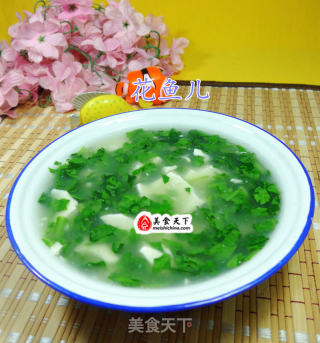 蒿菜豆腐羹的做法