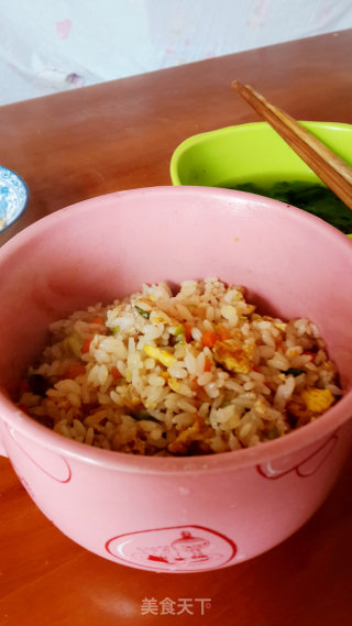 家常葱花蛋炒饭