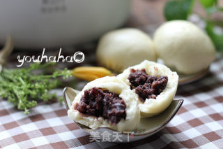 奶香豆沙包的做法