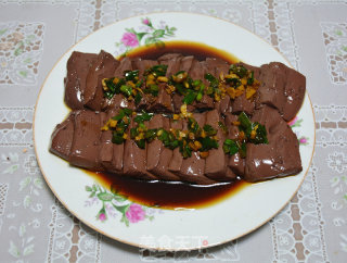 蘸汁鸭血的做法