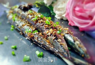 煎焖秋刀鱼的做法