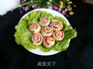 飞饼培根卷的做法