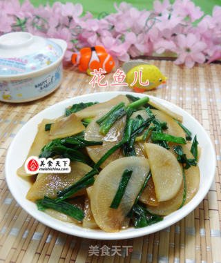 大蒜炒萝卜的做法